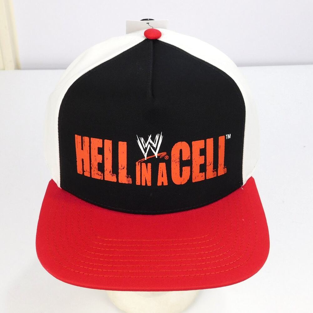 WWE Hell In A Cell Trucker Hat Adjustable Mesh Back NWT Ripple Junction